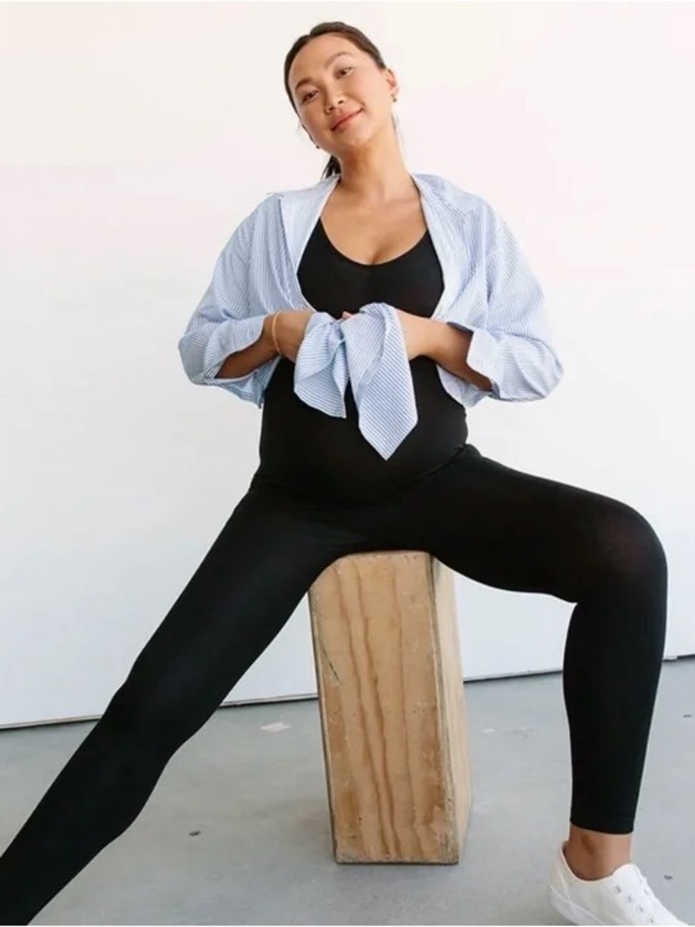 Black Storq Maternity Leggings - Stretch Support Leggings